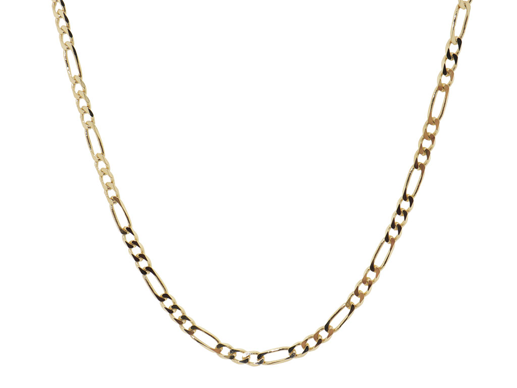 14 Karaat Gouden Figaro Schakel Ketting | 60CM
