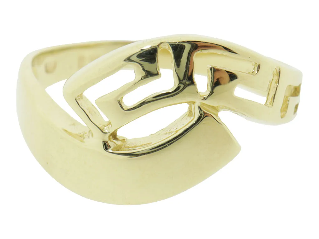 14 Karaat Gouden Meander Fantasie Ring 