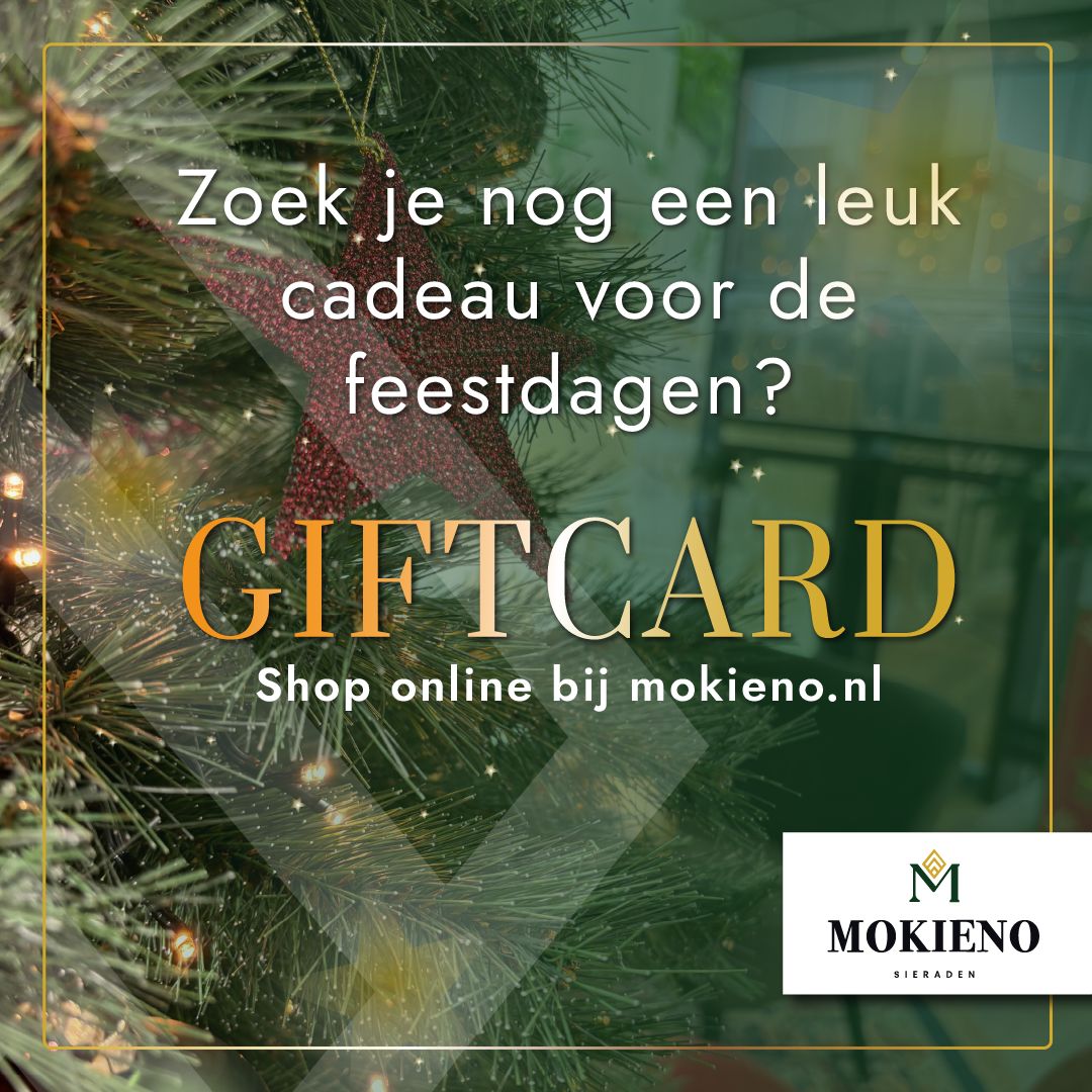 Mokieno Giftcard €100 – Cadeaubon voor Sieraden | Perfect voor de Feestdagen
