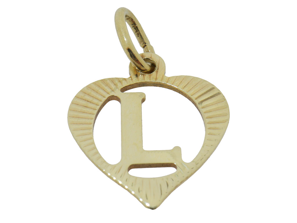 Letter L | 14 Karaat Gouden Hanger 