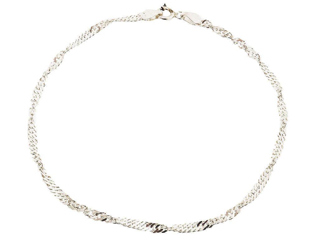 Zilveren Armband Singapore Schakel | 925 Zilver