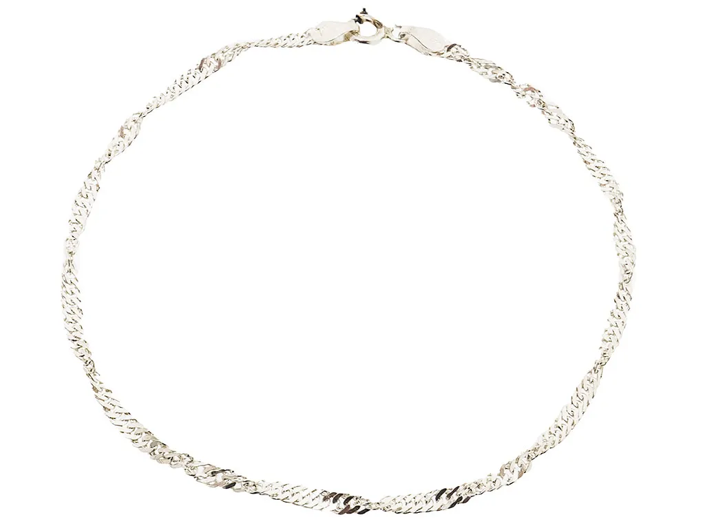 Zilveren Armband Singapore Schakel | 925 Zilver