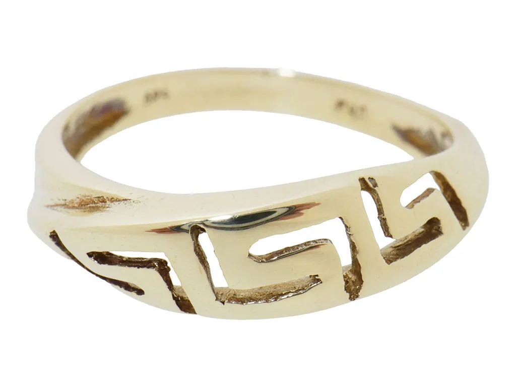 14 Karaat Gouden Meander Ring 