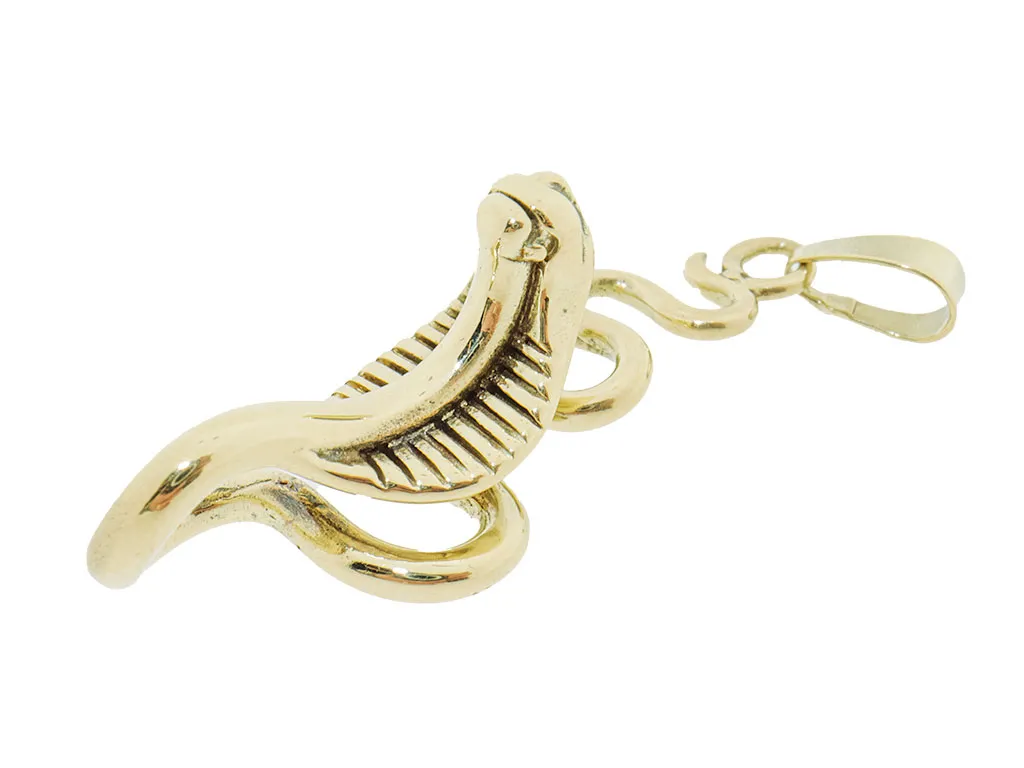 14 Karaat Gouden Cobra Hanger | Symbolische Statement Hanger 