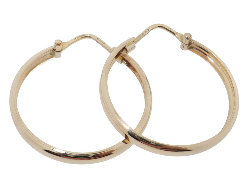 8 Karaat Creolen 24 mm | Tijdloos Oorbellen 