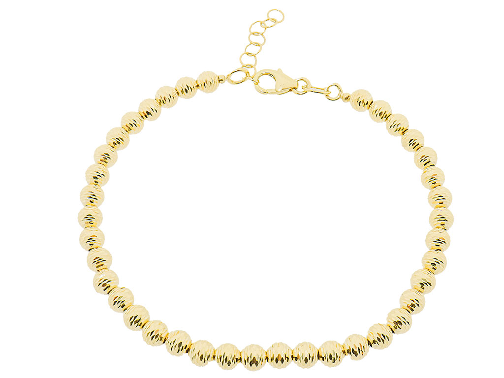 14 Karaat Gouden Balletjes Armband 4 mm 