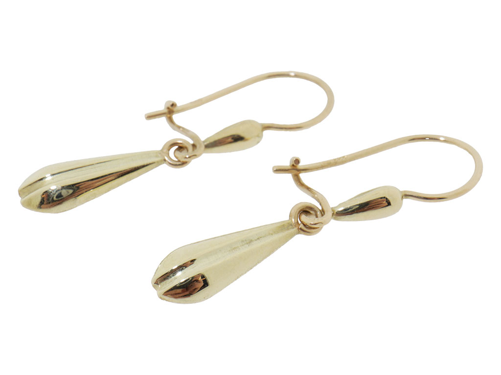 14 Karaat Gouden Druppel Oorbellen 