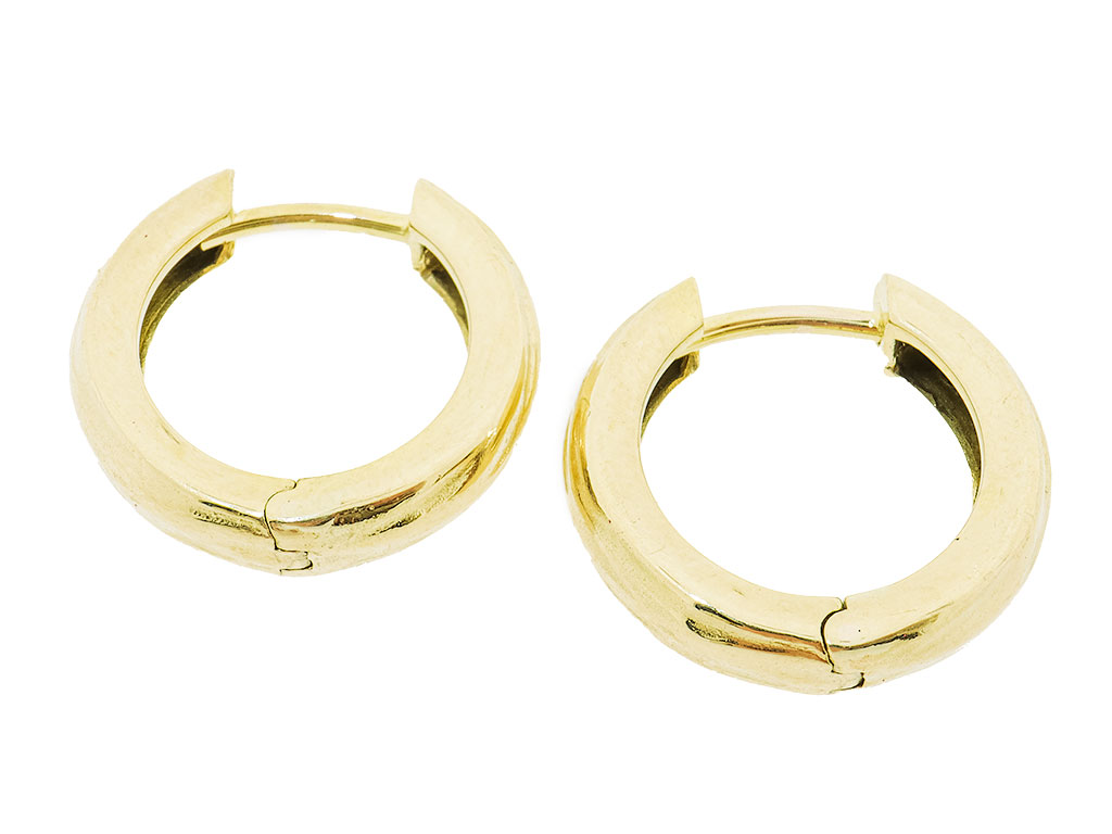 8 karaat klapcreolen | warme goud kleur 