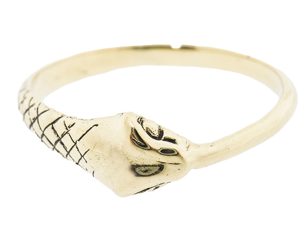 14 Karaat Gouden Slangen Ring 