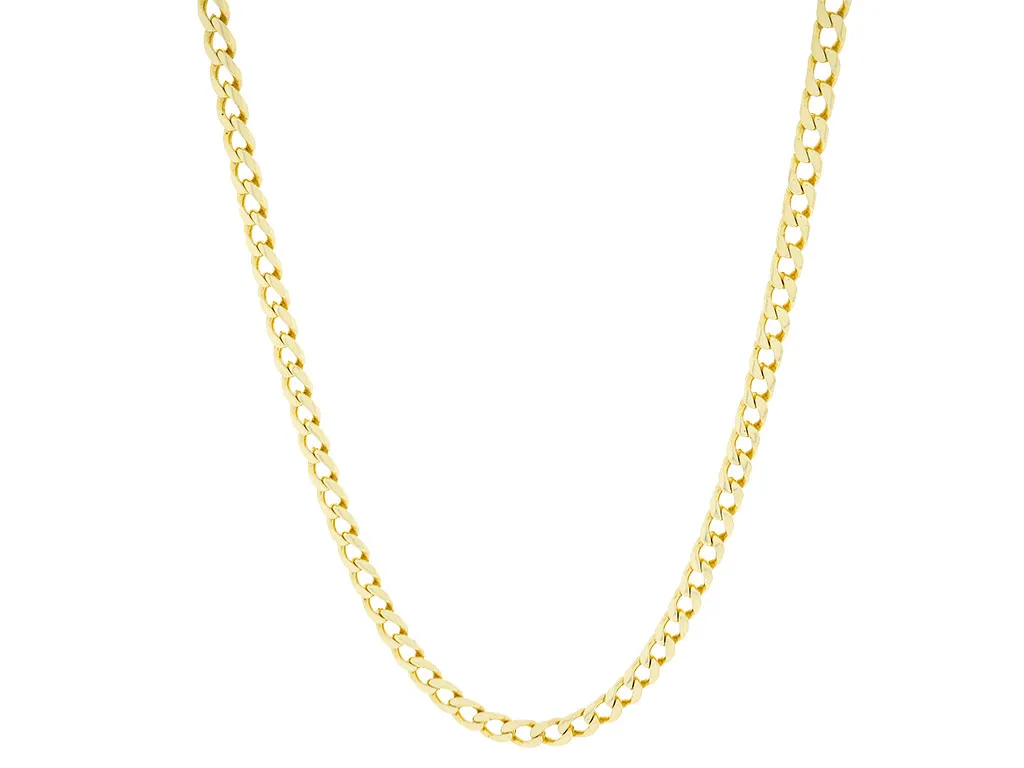 Milan | 14 Karaat Gouden Heren Gourmet Schakel Ketting 
