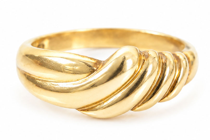 Big Wave | 18 Karaat Gouden Dames Ring 