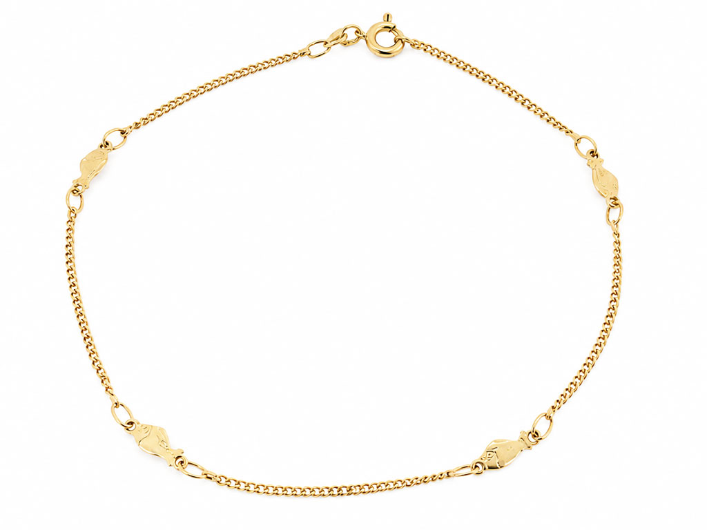 18 Karaat Gouden Armband Met Visjes | Mokieno 