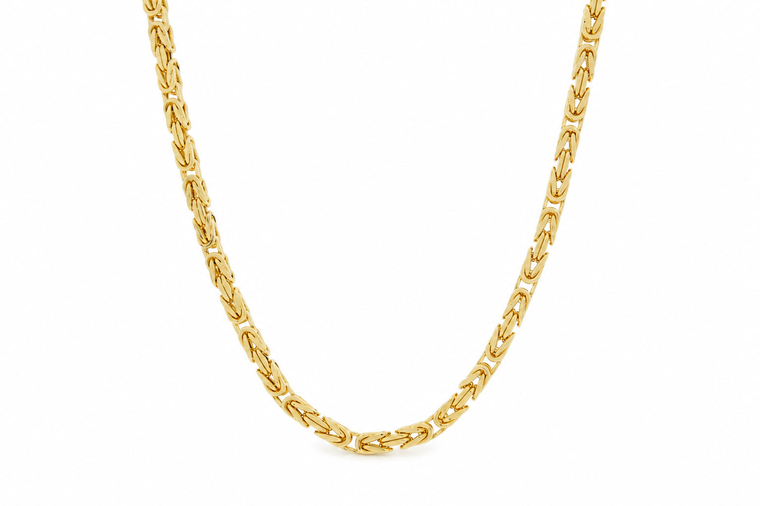 14 Karaat Gouden Heren Ketting Koningsschakel 60cm 