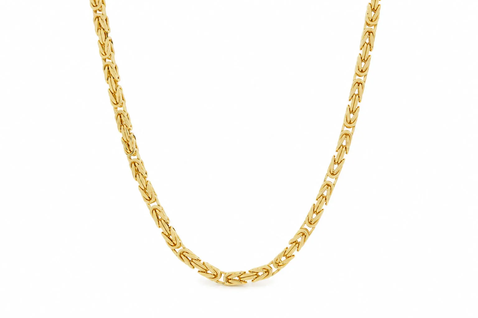 14 Karaat Gouden Heren Ketting Koningsschakel 60cm 