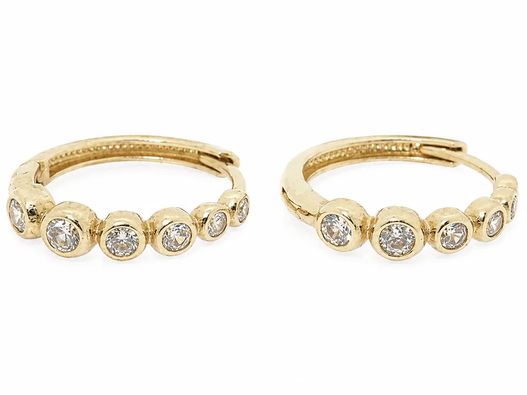 14 Karaat Golden Bubbles Oorbellen 