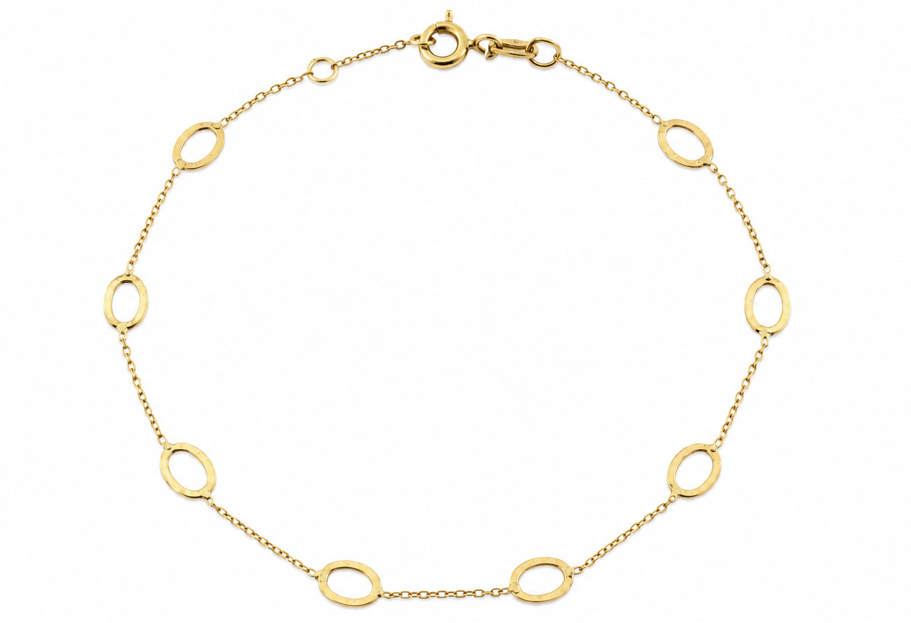 Golden Circles | 14 Karaat Gouden Dames Armband 