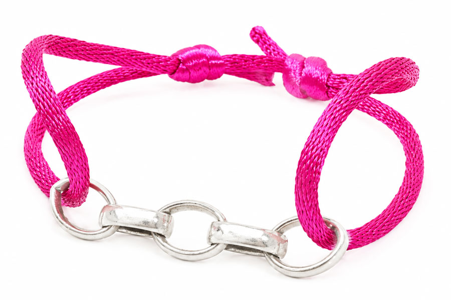 Satijnkoord Armband 925 Zilver 