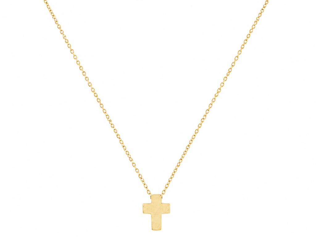 14 Karaat Gouden Ketting Met Kruisje 