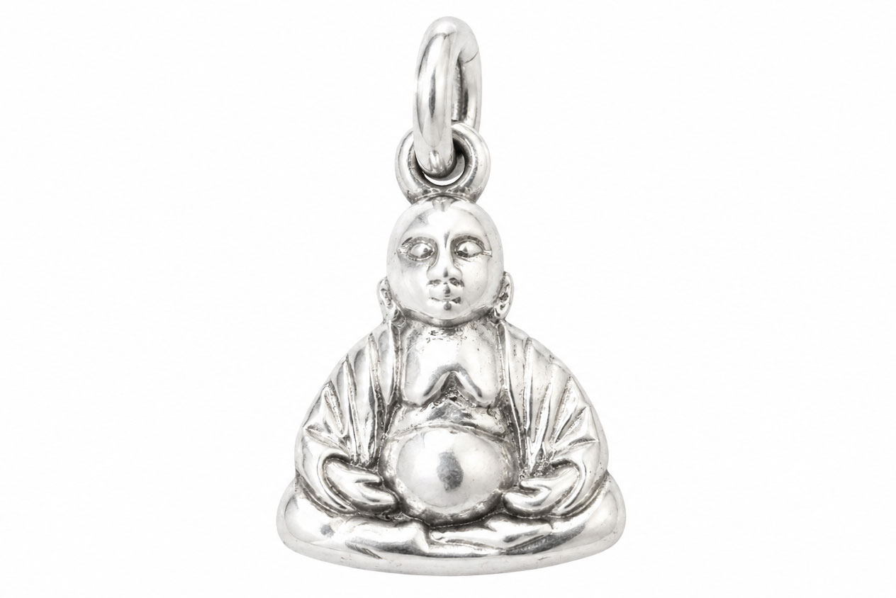 925 Zilveren Buddha Hanger | Vintage Boeddha Bedel