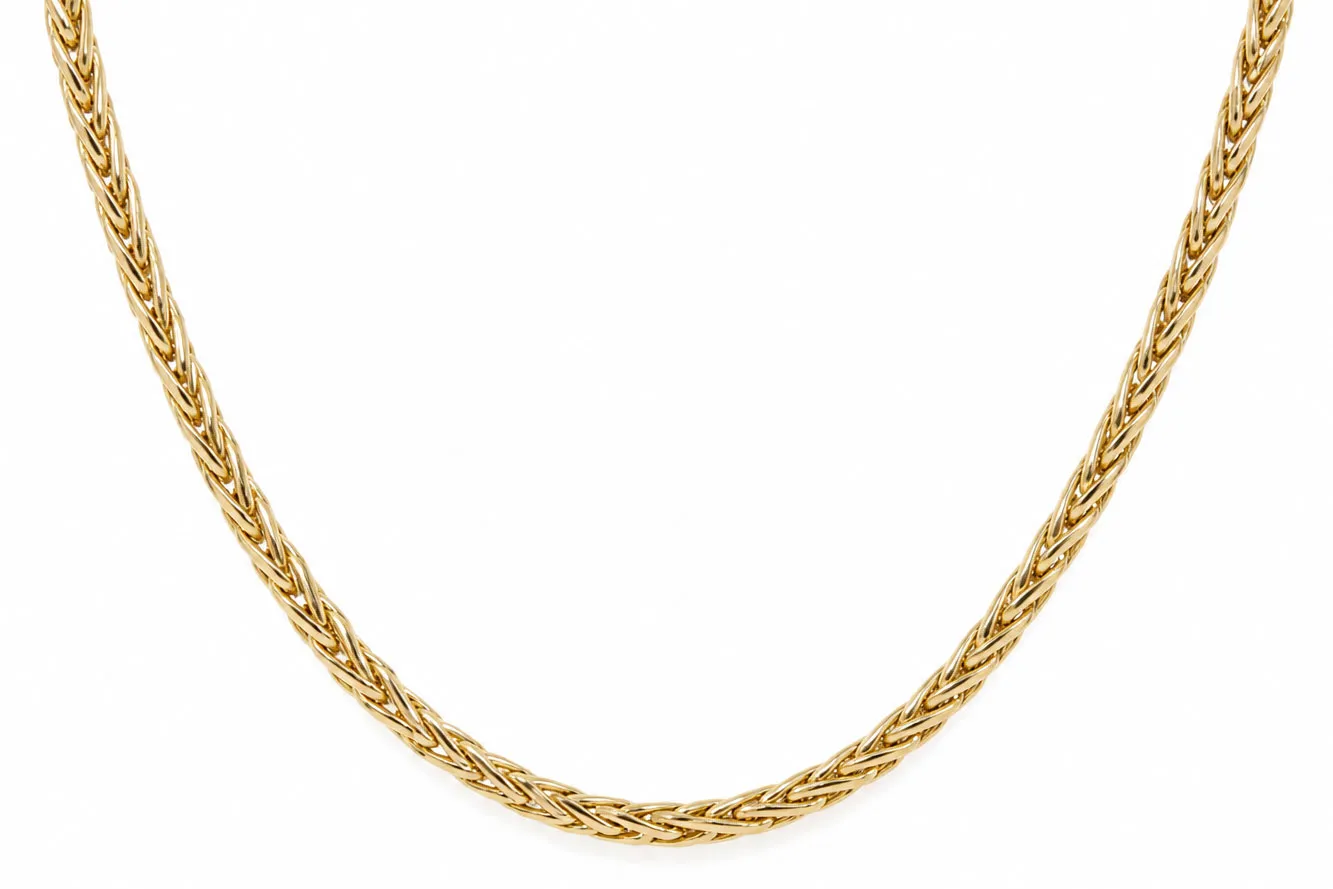 14 Karaat Gouden Vossenstaart Collier – 45 cm 