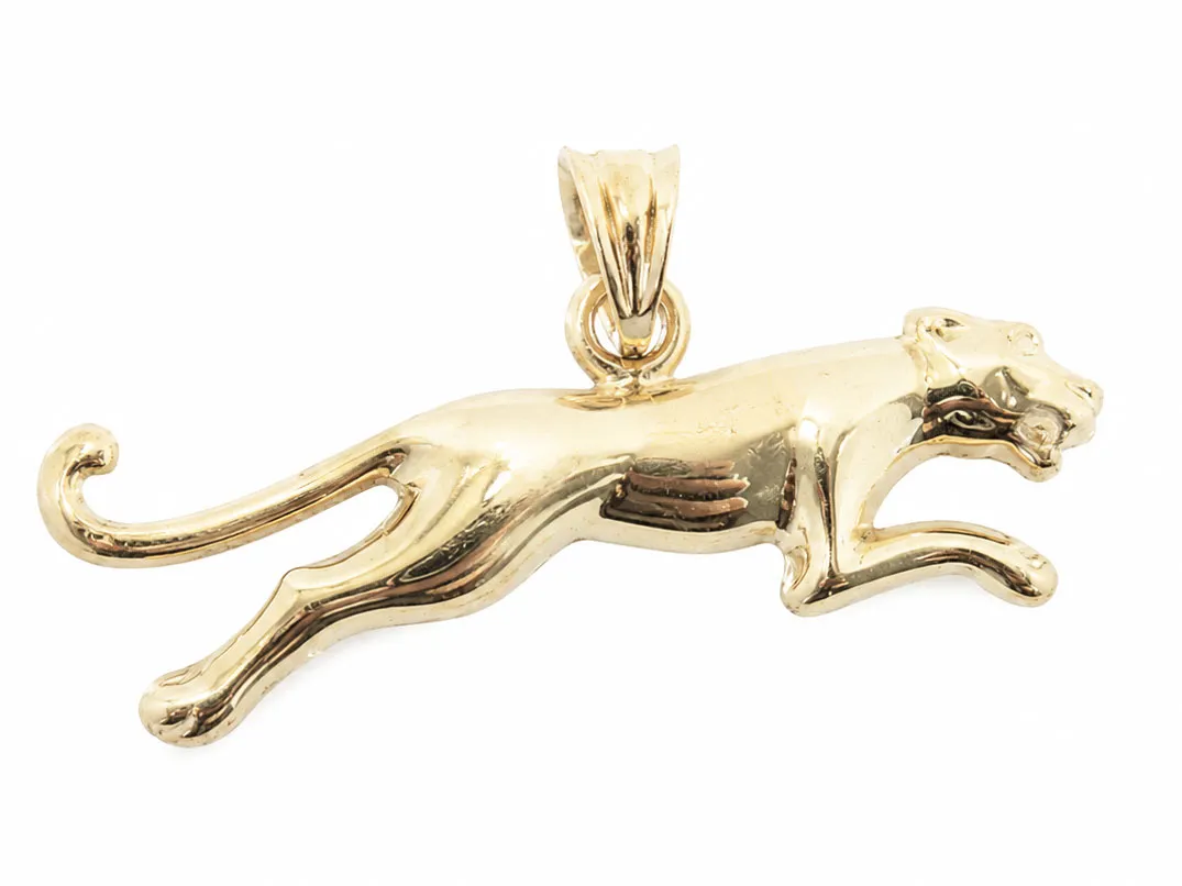 14 Karaat Gouden Panter Hanger 
