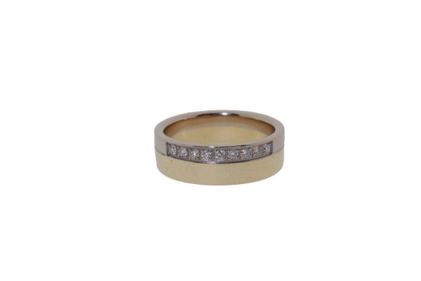 14 karaat gouden Desiree diamanten ( trouw )ring