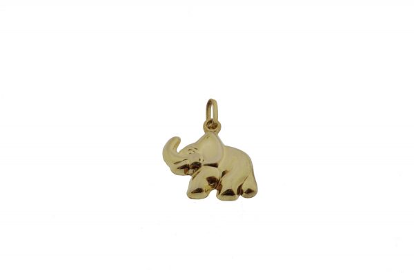 Gouden olifant ketting hanger