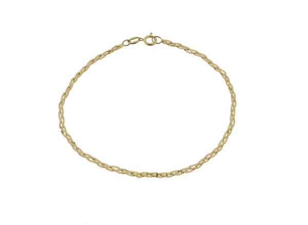 Paillette | 14 karaat gouden dames armband