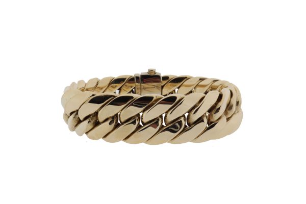 Chunky Chain | 14 karaat brede gouden dames armband