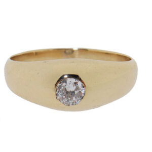 Vintage Gouden Ring Met Diamant