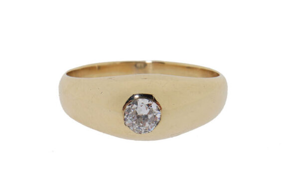 Vintage Gouden Ring Met Diamant